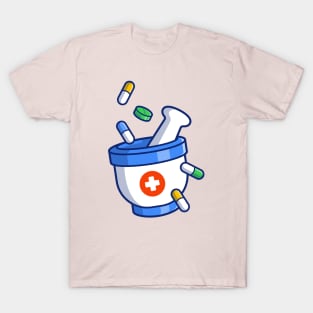 Pestle And Mortar Crushing Pills And Tablets T-Shirt